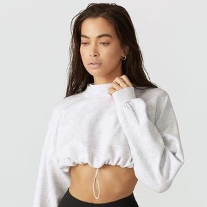 NWOT JOAH BROWN DRAW CORD CROP CREW